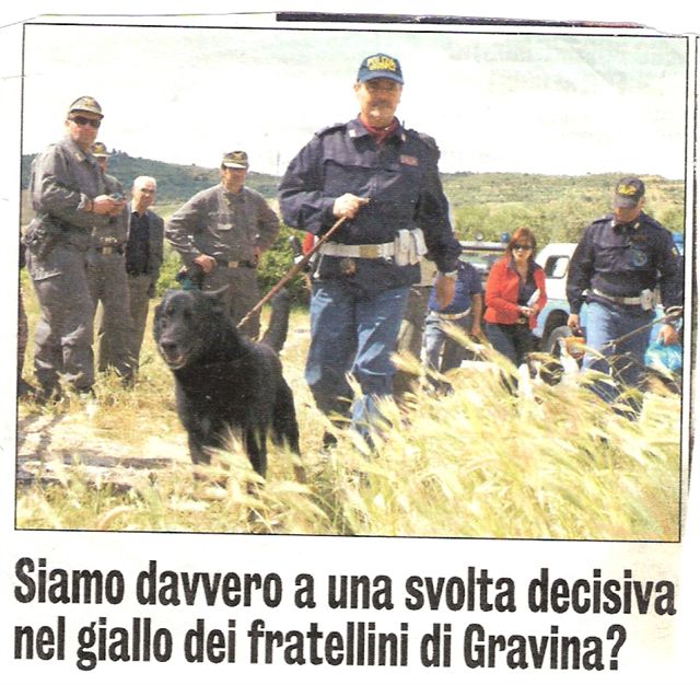 Siamo a una svolta decisiva del giallo di Gravina?