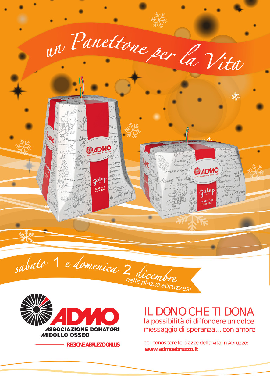 ADMO: UN PANETTONE PER LA VITA 2018....