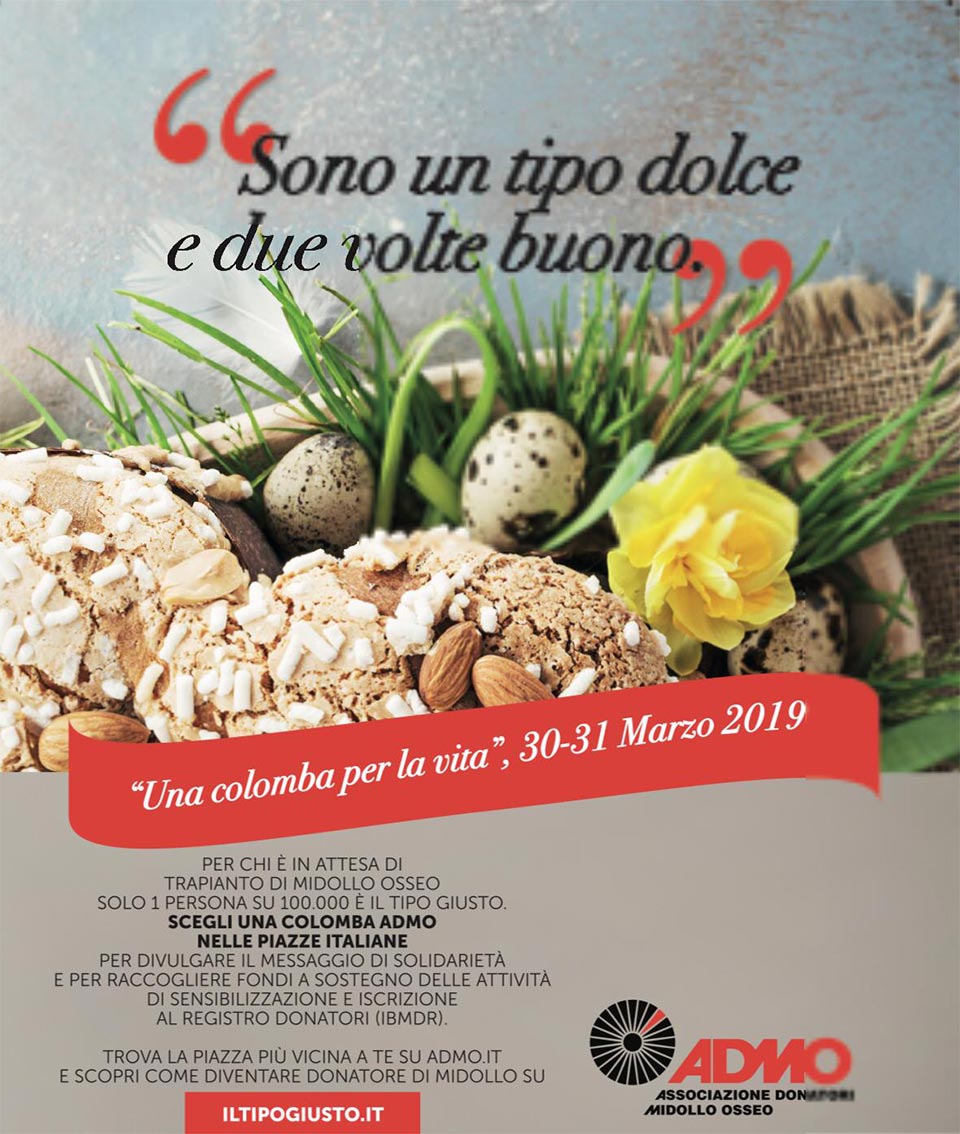 Una colomba per la vita, 30-31 Marzo 2019